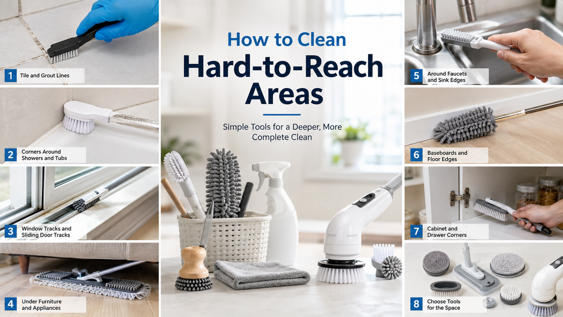 How to Clean Hard-to-Reach Areas Around Your Home