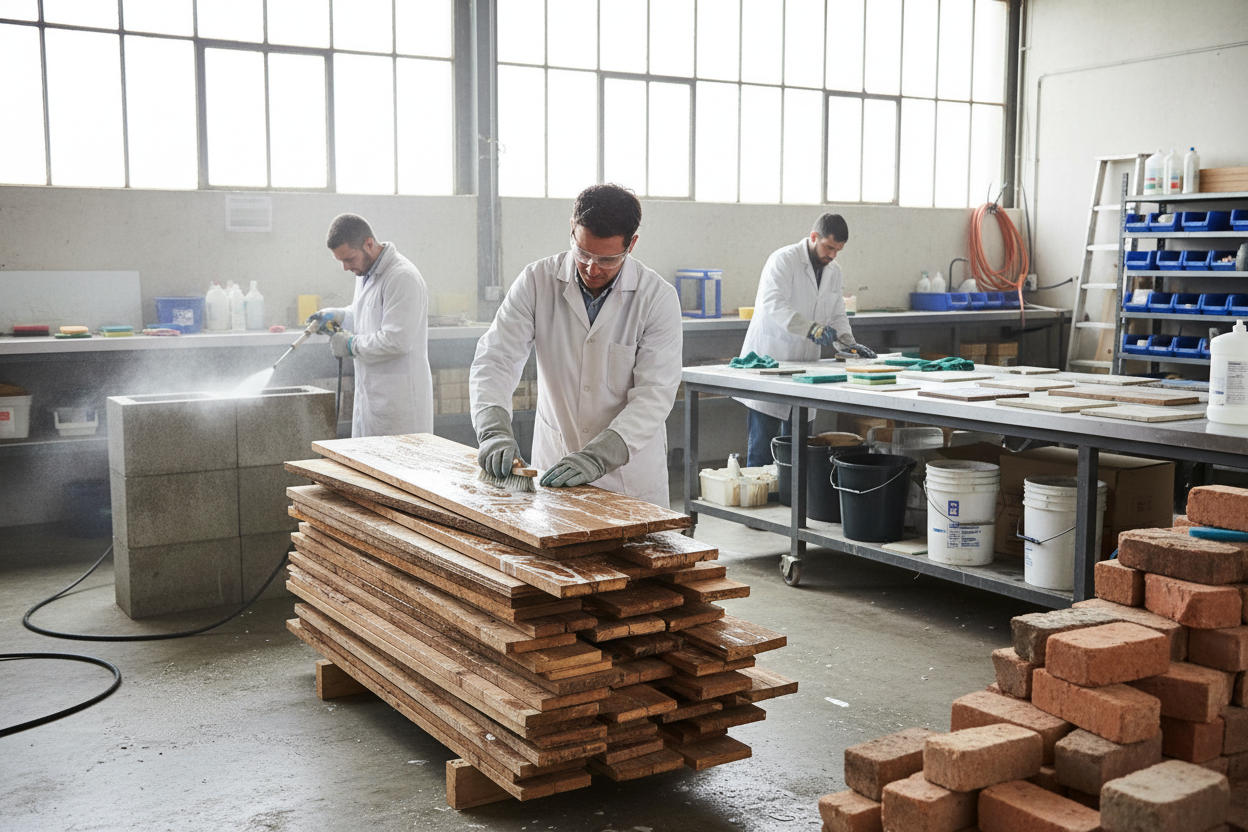 Cleaning Building Materials