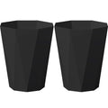 Small Trash Can 2.6 Gallon Bathroom Garbage Can Waste Basket Recycling Bin for Toilets Dorms Kitchens, Black