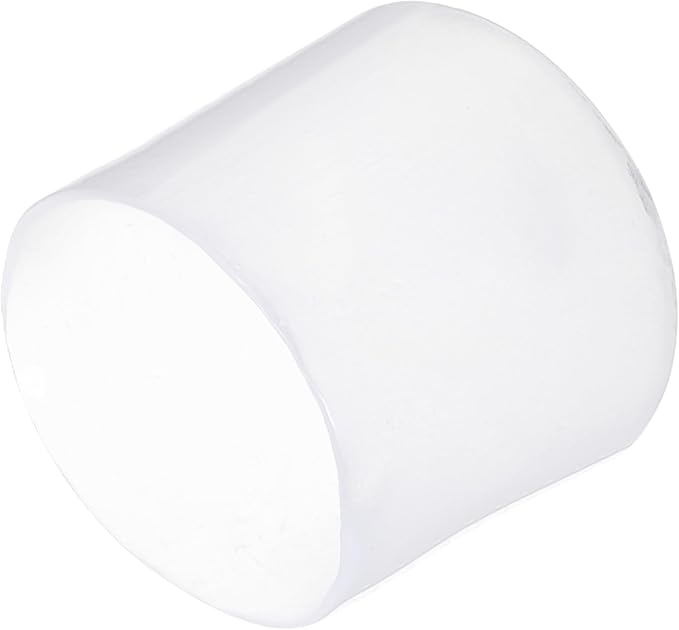 uxcell 20pcs Rubber End Caps 32mm ID Vinyl PVC Round Tube Bolt Cap Cover Screw Thread Protectors Clear