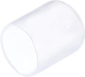 uxcell 20pcs Rubber End Caps 19mm(3/4") ID Vinyl PVC Round Tube Bolt Cap Cover Screw Thread Protectors Clear