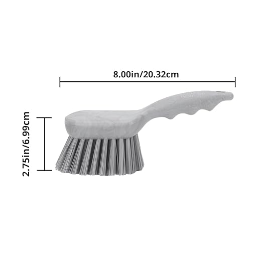 SPARTA 40541EC14 Plastic Scrub Brush, Utility Brush, Kitchen Brush With Hanging Hole For Cleaning, 8 Inches, Blue