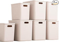 Plastic Storage Bins with lids,Storage Baskets,Container with handle,Storage Organizer Bins for Shelves,Office,Bedrooms,Closets, Cabinets(Grey，5XL+2L)