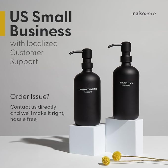 MaisoNovo Soap Pump Replacement - 2X Silver Metal Soap Dispenser Pumps - Stainless Steel