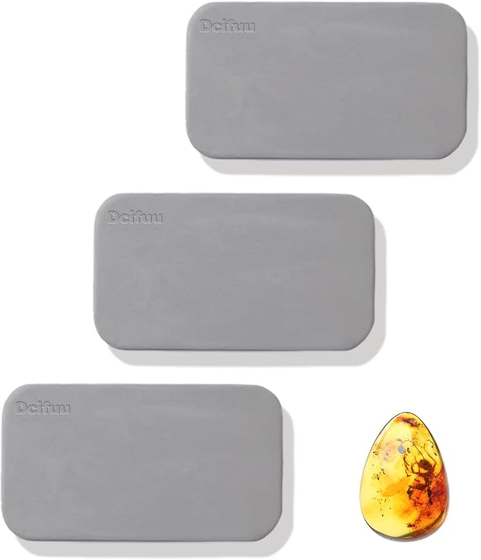 Car Air Freshener, Stone Air Freshener, Odor Eliminator, Amber Scent Refill (1 Count (Pack of 3), NO clip included)