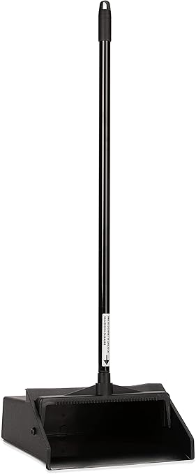 Carlisle FoodService Products 36141003 Duo-Pan Upright Lobby Pan, 30" Handle, Black (Pack of 6)
