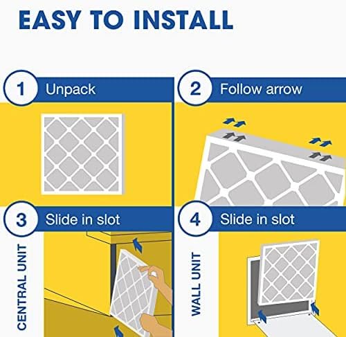 Aerostar 20x30x1 MERV 13 Air Filter, 4 Pack Set of HVAC Furnace Filters, Electrostatic MPR 1500-1900 & FPR 10 (Actual Size: 19 3/4 x 29 3/4 x 3/4 inches)