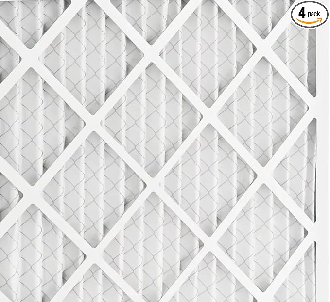 BNX TruFilter 20x24x1 MERV 10 (4-Pack) AC Furnace Air Filter - MADE IN USA - Pleated Air Conditioner HVAC AC Furnace Filters - Removes Odor, Mold, Bacteria, Smoke