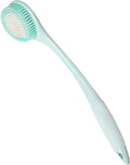 BEDELITE Back Scrubber for Shower - Long Handle Bath Brush (16.4 inches) with Soft Bristles, Exfoliating Body Brush for Men & Women(Blue)