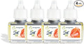 Scent Fill Orange Slice Plug in Air Freshener, 4 Scented Oil Refills