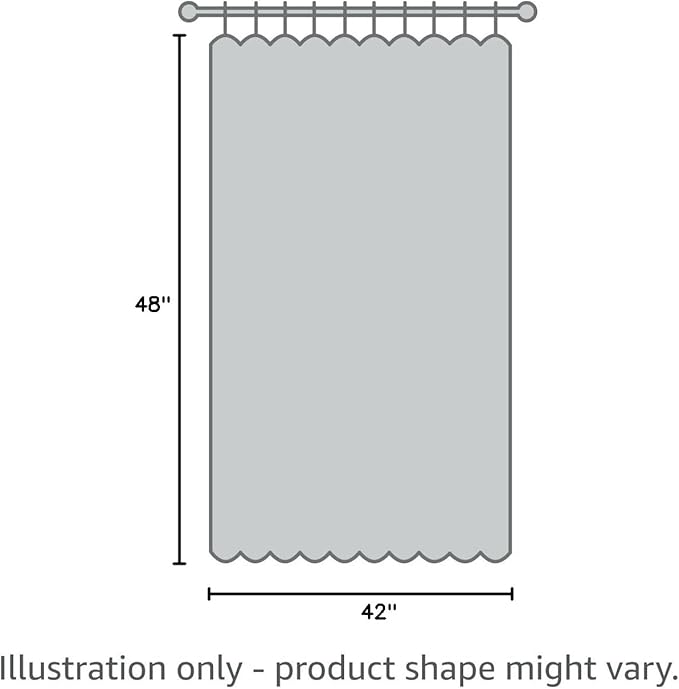 BGment Light Grey Blackout Curtains 48 Inch Length for Bedroom - Short Thermal Insulated Window Drapes with Rod Pocket Room Darkening Privacy for Kitchen Living Room, 42 x 48 Inch, 2 Panels