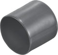 uxcell 20pcs Rubber End Caps 49mm ID Vinyl Round Tube Bolt Cap Cover Thread Protectors Dark Grey