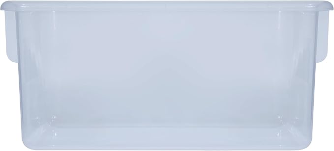 Wood Designs Cubby Storage Bin, Heavy Duty Plastic Containers for Kids Translucent Clear Cubby Tray Set of 30