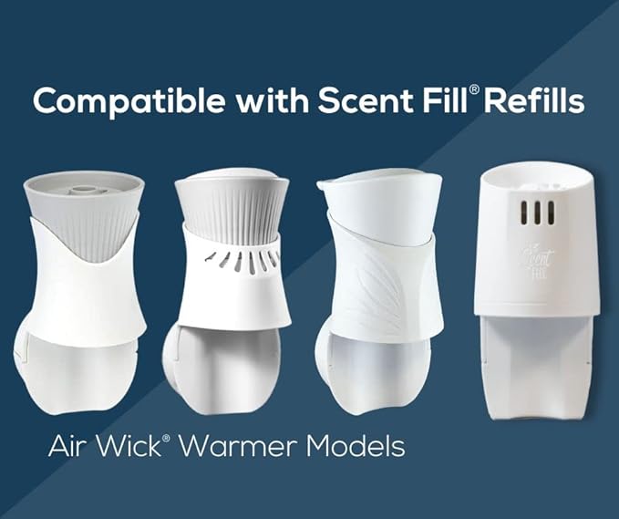 Scent Fill 100% Natural Cucumber Basil Plug in Air Freshener, Scented Oil Refills, 3 Refills