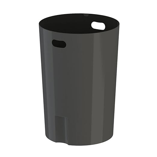 42 Gallon Slatted Circle 100% Recycled Plastic Commercial Outdoor and Indoor Trash Can with Push Open Dome Lid and Internal Liner | Great for Schools and Businesses - Green