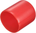 uxcell 20pcs Rubber End Caps 23mm ID Vinyl Round Tube Bolt Cap Cover Thread Protectors Red