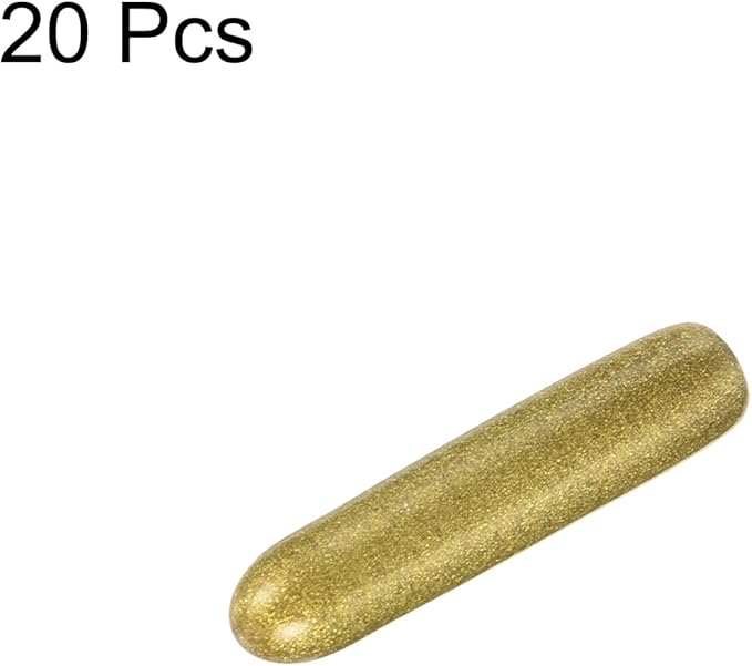 uxcell 20pcs Rubber End Caps 2mm ID Vinyl Round Tube Bolt Cap Cover Thread Protectors Gold