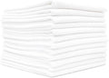 The Rag Company - All-Purpose Microfiber Terry Cleaning Towels - Commercial Grade, Highly Absorbent, Lint-Free, Streak-Free, Kitchens, Bathrooms, Offices, 300gsm, 12in x 12in, White (12-Pack)