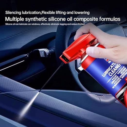 Glodway Automotive Window Door Seal,Silicone Seal Lubricants,Track Lube for Electric Windows,Noise Reduction with Smart Straw Sprays 2 Ways,10 OZ (Pack of 3)