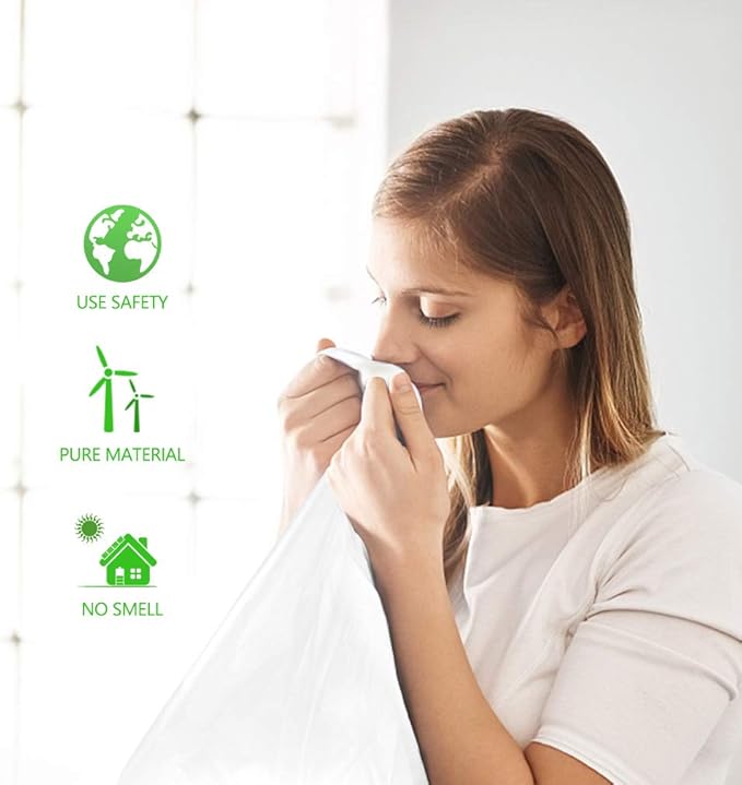 Teivio 3 Gallon 150 Counts Strong Trash Bags Garbage Bags, Bathroom Trash Can Bin Liners, Small Plastic Bags for Home Office Kitchen Kitchen, Clear