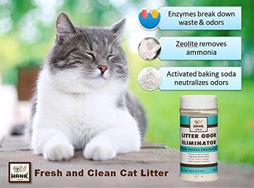 Extreme Enzyme, CAT Litter Odor Eliminator. Triple-Action Deodorizing Powder with Natural enzymes, Ammonia removers and Activated Baking soda. Fragrance Free & Made in USA (1lb)