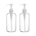 Yebeauty Soap Dispenser, 3 Pack 10oz/300ml Empty Refillable Pump Bottle Modern Liquid Plastic Shampoo and Conditioner Bottles Large Body Wash Dispenser for Shower, Clear