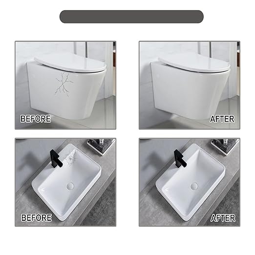Tile and Ceramic Glaze Repair Paste,Ceramic Tile Crack Repair,Porcelain Sink Repair Kit,Tilegrout Repair,for Bathtub Tilefloors,Sinks, and Toilets (1PC)