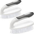 Scrub Brushes for Cleaning Bathtub Scrubber Heavy Duty Scrub Brush with Handle Stiff Bristle Cleaning Brush for Shower, Kitchen, Sink, Bathroom, Floor