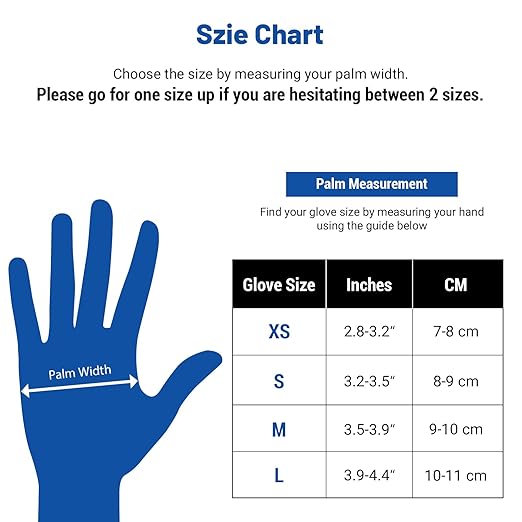 JMU Nitrile Gloves Medium Bulk 2000 Count, 3.5 Mil Disposable Gloves Latex-Free, Violet Blue