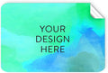 100 Custom Vinyl Stickers - Upload Your own Image, Text, Design, Logo - Personalized Logo Labels for Handmade, Packaging, Bottle, Jars, Candle, Brand Stickers (Blue Green, 4x2)
