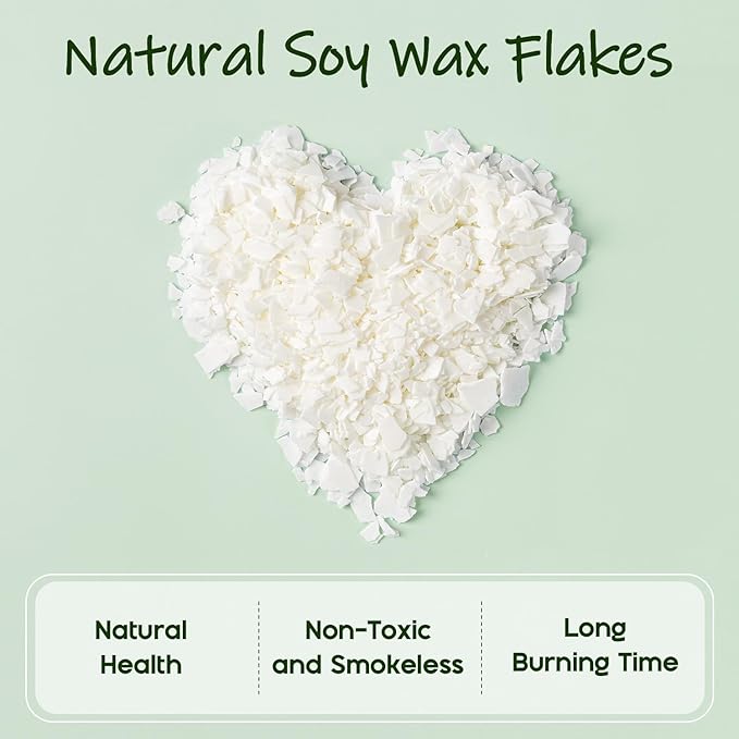 UNOTENA Soy Wax Flakes, Natural Candle Wax, Organic Soy Wax for Candle Making from Farm, No Additives, Harmless and Pure [ 20LBS ]