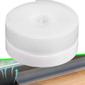 Weather Stripping Door Seal Strip 33 Feet Strip Bottom Draft Insulation Stopper Weatherproof Soundproof for Door Frame or Window Sealer Bathroom Shower Glass Gaps