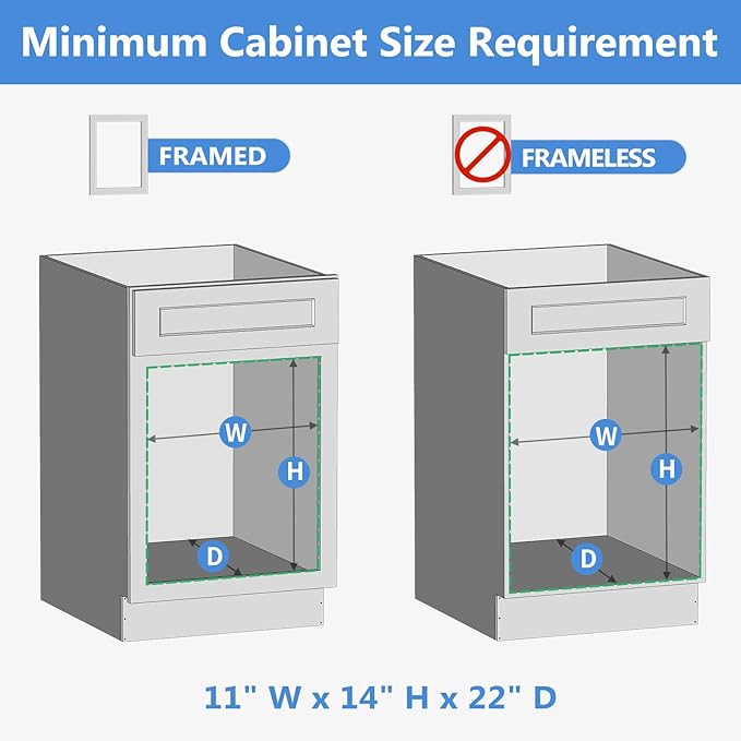 ROOMTEC 2 Tier Individual Pull Out Cabinet Organizer 10½"W x 21½"D, Slide Out Wood Shelves Organizers, Pull Out Drawers Organization and Storage for Kitchen Cabinet