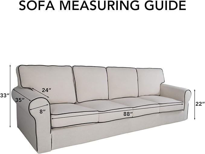 PureFit Reversible Quilted Sofa Cover, Water Resistant Slipcover Furniture Protector, Washable Couch Cover with Non Slip and Elastic Straps for Kids, Dogs, Pets (XX Large, Gray/Light Gray)