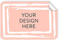 100 Custom Vinyl Stickers - Upload Your own Image, Text, Design, Logo - Personalized Logo Labels for Handmade, Packaging, Bottle, Jars, Candle, Brand Stickers (Peach, 3x2)