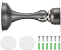 MECCANIXITY Magnetic Door Stoppers Stainless Steel Door Stops, Wall Floor Mounted Doors Holder Keep Doors Open for Home Office Closet (Gray)