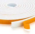 50 Feet Weather Stripping Door Seal, 3/8" Wide X 1/8" Thick Door Seal Strip High Density Foam Tape Adhesive Strip for Door Soundproofing,Window Insulation (3/8" x 1/8" x 50FT, White)