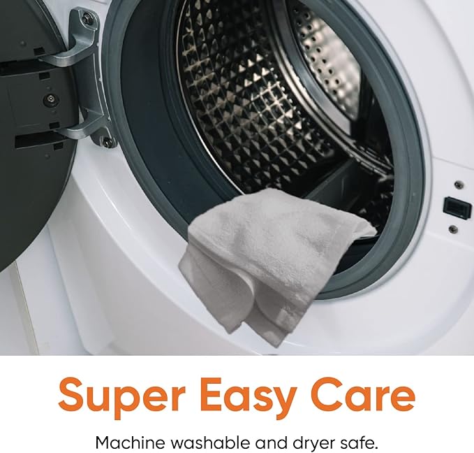 Superio Cotton Terry Washcloths Grey Towels 100% Cotton Cleaning Cloth 16" Rags Wash Clothes for Body and Face, Spa Towels, Multi Purpose (12, 12"x12")