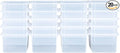 Wood Designs Cubby Storage Bin, Heavy Duty Plastic Containers for Kids Translucent Clear Cubby Tray Set of 20