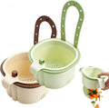 2026 New Cactus Kitchen Sink Strainer Basket, Sink Drain Strainer Self-Cleaning Faucet Hanging Filter Basket, Multifunctional Kitchen Sink Strainer Press Automatic Dumping Basket (Brown+Green)