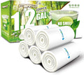 FORID 1.2 Gallon Garbage Bags, 220 Count, Small, Clear –Wastebasket Bin Liners for Bathroom, Bedroom, Office, Garbage Can - Durable & Thick Trash Bag