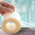 Transparent Window Seal Weather Sealing Tape 2 Inch x 35 Yards Weather Stripping Residue Free Clear Window Insulation Tape for Shower Glass Gaps and Doors Windproof Tape