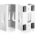 Lounsweer 2 Pcs Magnetic Glove Dispenser Holders Wall Mount Boxes of Gloves Commercial Quality Towels Wipes Paper Tissue Box Holder Kitchen Fridge Office Workshops Garage Tool Hospital(White)