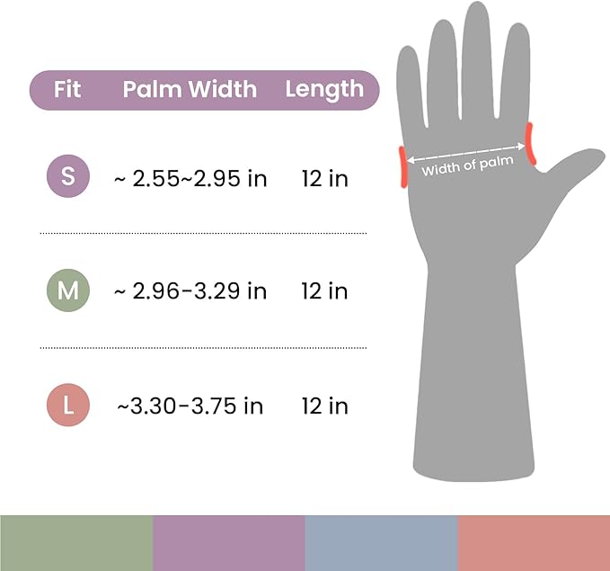 Rubber Cleaning Gloves for Dishwashing, 4 Pairs Reusable Kitchen Gloves for Washing Dishes and Household Cleaning, Purple Dish Gloves with Flocked Lining and Non-Slip Grip, Pefect for Woman Men - L