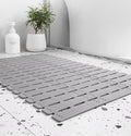 Bathtub Mat Non Slip for Bathroom with Suction Cups and Drain Holes 35.4 * 15.7 Inch Shower Mat for Inside Shower, Quick Dry Bath Mat for Baby Kids Seniors, Easy to Cut, Easy Dry