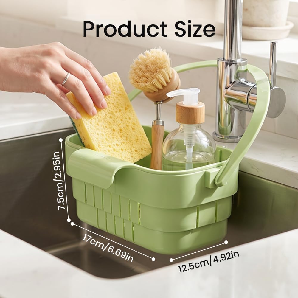 2026 New Cactus Kitchen Sink Strainer Basket, Sink Drain Strainer Self-Cleaning Faucet Hanging Filter Basket, Multifunctional Kitchen Sink Strainer Press Automatic Dumping Basket (Bean green (1PCS))