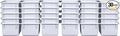 Wood Designs Cubby Storage Bin, Heavy Duty Plastic Containers for Kids White Cubby Tray Set of 30