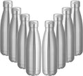 VEGOND 17oz Stainless Steel Water Bottles Bulk, Reusable Metal Sports Water Bottle Keeps Drink Hot and Cold, BPA Free Double Wall Vacuum Cola Shape Insulated Water Bottles for Camping Gym, 8 Pack