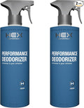HEX Performance Deodorizing Spray, Fresh, 44oz (Pack of 2) - Awesome for Shoes, Gear, Activewear & Fabrics, Yoga Mats & Gym Equipment, Carpet, Pets, Odor Eliminator & Fabric Refresher Spray