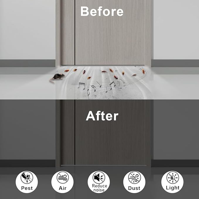 White Strong Adhesive Foam Tape, High Density Door Insulation Weather Strip，Soundproof Weatherproof, Foam Seal Tape for Sliding Door, Windows (1/2 in x 1/8 in x 50Ft
